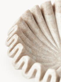 Handgefertigte Deko-Schale Santorini aus Marmor, Ø 18 cm, Marmor, Braun, marmoriert, Ø 18 x H 7 cm
