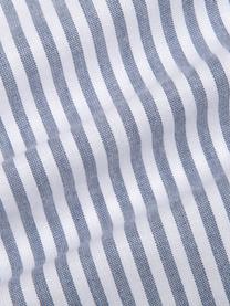 Funda de almohada de algodón Ellie, 50 x 70 cm, Blanco, azul oscuro, An 50 x L 70 cm
