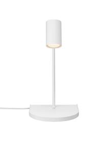 Moderne wandlamp Colly met stekker, Lampenkap: gecoat metaal, Wit, B 20 cm x H 43 cm