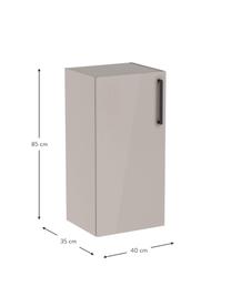 Koupelnová nástěnná skříňka Orna, š 40 cm, Béžová, Š 42 cm, V 85 cm