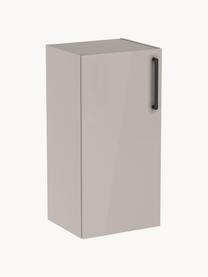 Bad-Hängeschrank Orna mit Hochglanz, B 42 cm, links, Griffe: Metall, beschichtet, Beige, B 42 x H 85 cm