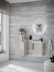 Armadietto bagno Orna, larg. 40 cm, Maniglia: metallo rivestito, Beige, Larg. 42 x Alt. 85 cm