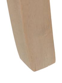 Sedia imbottita in lino Capitone, Rivestimento: lino, 230g/m2, Gambe: legno di albero della gom, Beige, Larg. 47 x Prof. 52 cm