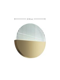 Aplique LED Jupiter, Estructura: metal recubierto, Dorado, Ø 30 x F 3 cm
