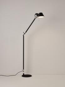 Lampa podłogowa Tolomeo Lettura, Stelaż: aluminium, stal powlekana, Czarny, W 167 cm