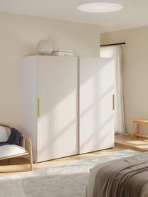 Armario modular Simone, 2 puertas correderas (200 cm), diferentes variantes, Estructura: tablero aglomerado revest, Madera, beige claro, Interior Classic (An 200 x Al 236 cm)