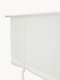 Halbtransparente Rollgardine Eli, 100 % Leinen, Hellbeige, B 100 x L 90 cm