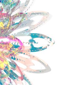 Adorno navideño Iridescent, Plástico, Cromo, transparente, iridiscente, Ø 23 cm