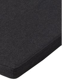 Outdoor zitkussen Bauhaus voor armstoel, Bekleding: 100% acryl stof Met 30.00, Zwart, B 48 x L 51 cm