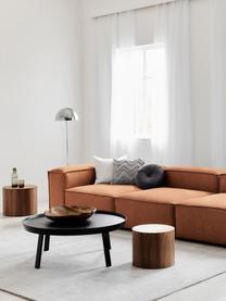 Modulares Sofa Lennon (4-Sitzer) mit Hocker, Bezug: 100 % Polyester Der strap, Gestell: Massives Kiefernholz, Spe, Füße: Kunststoff Dieses Produkt, Webstoff Nougat, B 327 x T 207 cm