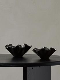 Handgefertigte Dekoschale Fragilis aus Keramik, Keramik, Schwarz, Ø 23 x H 10 cm