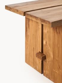Mesa de comedor de teca Hugo, tamaños diferentes, Madera de teca curtida

Este producto está hecho de madera de origen sostenible y con certificación FSC®., Madera de teca, curtida, An 160 x F 90 cm