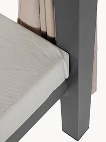 Dubbele zonnebed Dream met luifel, Frame: gepoedercoat aluminium, Geweven stof lichtbeige, antraciet, B 188 x H 205 cm