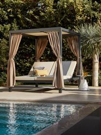 Bain de soleil double avec auvent Dream, Tissu beige clair, anthracite, larg. 188 x haut. 205 cm