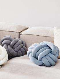 Coussin nœud bleu ciel Twist, Bleu ciel