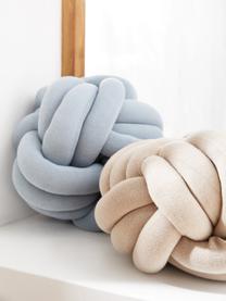 Coussin nœud bleu ciel Twist, Bleu ciel