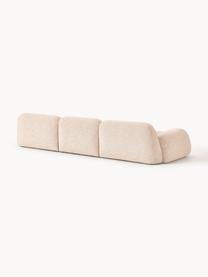 Modulares Sofa Wolke (4-Sitzer) aus Bouclé, Bezug: Bouclé (96 % Polyester, 4, Bouclé Peach, B 343 x T 118 cm