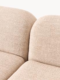 Modulares Sofa Wolke (4-Sitzer) aus Bouclé, Bezug: Bouclé (96 % Polyester, 4, Füße: Kunststoff Dieses Produkt, Bouclé Peach, B 343 x T 118 cm