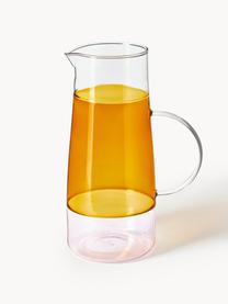 Mondgeblazen karaf Lemonade, 1.3 L, Glas, Oranje, roze, 1.3 L