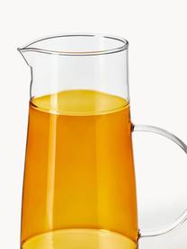 Ručne fúkaný džbán Lemonade, 1.3 L, Sklo, Oranžová, bledoružová, 1,3 l