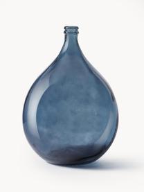 Podlahová váza z recyklovaného skla Dante, Recyklované sklo, Tmavě modrá, Ø 40 cm x V 56 cm