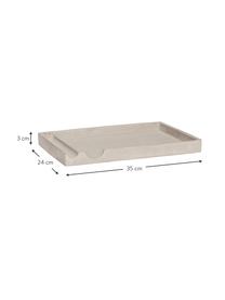 Organizer z betonu Paulina, Beton, Szary, matowy, D 35 x S 24 cm