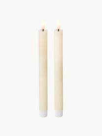 Candele a bastoncino a LED Bonna 2 pz, Cera, Bianco crema, Alt. 24 cm