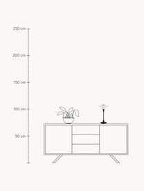 Kleine tafellamp PH 2/1, mondgeblazen, Lampenkap: opaalglas, mondgeblazen, Zwart, wit, Ø 20 x H 36 cm