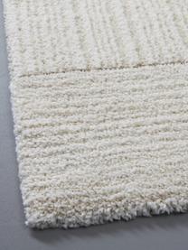 Flauschiger Hochflor-Teppich Lawrence, 55% Polyester, 45% Polypropylen, Naturweiß, Beige, B 160 x L 230 cm (Größe M)