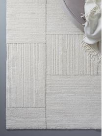 Tapis moelleux blanc Lawrence, Blanc naturel, beige