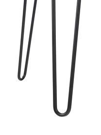 Biurko z litego drewna i metalu Tova, Korpus: lite drewno mangowe lakie, Nogi: metal malowany proszkowo, Drewno mangowe lakierowane na czarno, S 110 x W 60 cm
