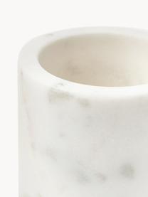 Porte-brosses à dents en marbre Simba, Marbre, Blanc, marbré, Ø 8 x haut. 14 cm
