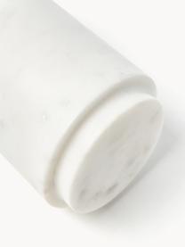 Marmor-Zahnputzbecher Simba, Marmor, Weiss, marmoriert, Ø 8 x H 14 cm