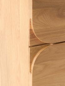 Komoda z dubového dreva Cadi, Dubové drevo, ošetrené olejom, Š 80 x V 110 cm