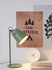 Retro bureaulamp True Pistachio, Lampenkap: gecoat metaal, Lampvoet: gecoat metaal, Groen, Ø 15 x H 40 cm