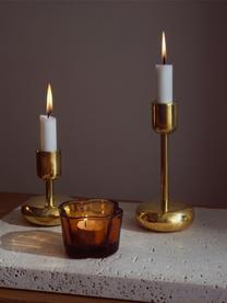 Kleiner Kerzenhalter Nappula, H 11 cm, Messing, Messing, Ø 9 x H 11 cm