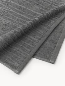 Katoenen handdoek Audrina in verschillende formaten, Weeftechniek: satijn Draaddichtheid 250, Donkergrijs, Handdoek, B 50 x L 100 cm, 2 stuks