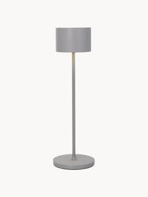 Lampada da tavolo portatile da esterno a LED Farol, Lampada: alluminio verniciato a po, Grigio, Ø 11 x Alt. 34 cm