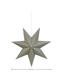 Stella di Natale di carta Morris, Ø45 cm, Grigio, Ø 45 cm