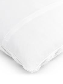 Housse de coussin 50x50 Kara, 100 % coton, Blanc, larg. 50 x long. 50 cm