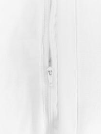 Housse de coussin 50x50 Kara, 100 % coton, Blanc, larg. 50 x long. 50 cm