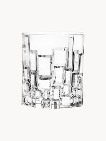 Verres en cristal avec relief Etna, 6 pièces, Cristal, Transparent, Ø 8 x haut. 9 cm, 320 ml