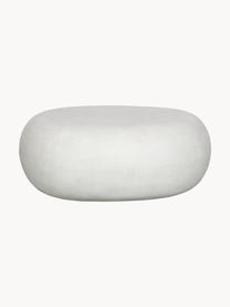 Garten-Couchtisch Pebble in organischer Form, Faserton, Weiß, Beton-Optik, Ø 65 x H 31 cm