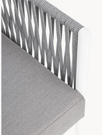 Canapé lounge de jardin Florencia (3 places), Tissu gris, blanc, larg. 220 x prof. 85 cm