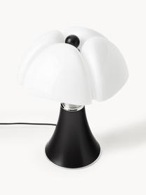 Lampada da tavolo grande a LED con luce regolabile Pipistrello, regolabile in altezza, Struttura: metallo, alluminio rivest, Nero opaco, Ø 40 x Alt. 50 cm