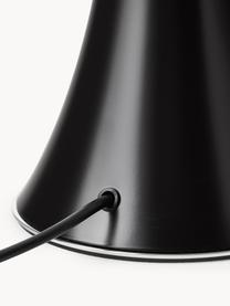 Lámpara de mesa grande LED regualble Pipistrello, altura regulable, Estructura: metal, aluminio pintado, Negro mate, Ø 40 x Al 50-62 cm