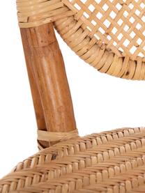 Krzesło z rattanu Laia, Rattan ze splotem polypeel, Beżowy, S 61 x G 47 cm