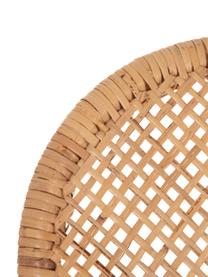 Sedia in rattan Laia, Rattan con intreccio in polietilene, Beige, Larg. 61 x Prof. 47 cm