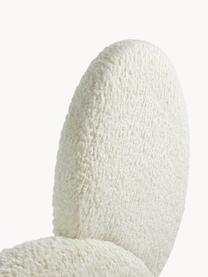 Testiera in tessuto teddy Mikke, Poliestere, compensato e schiuma, Bianco, Larg. 147 x Alt. 115 cm