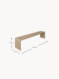 Banco de madera sungkai Bancu, Madera de Sungkai, Madera de Sungkai, An 160 x F 27 cm